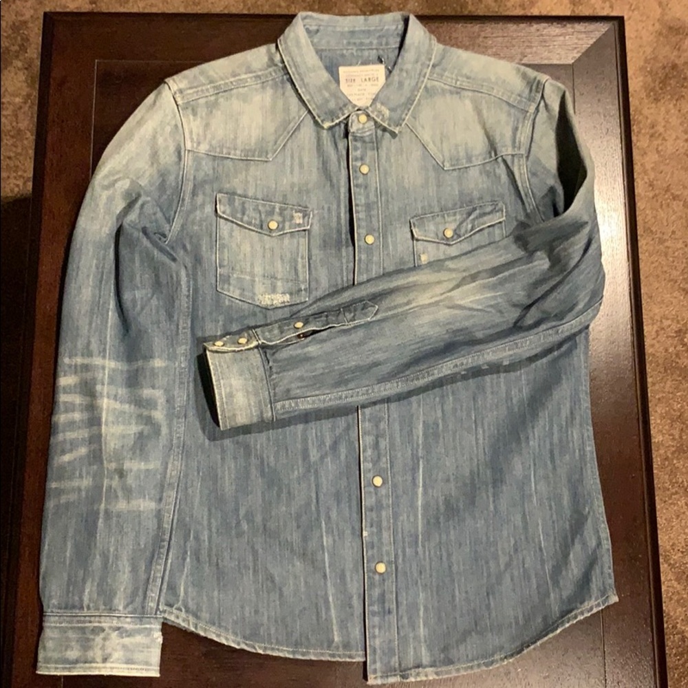 AllSaints LOU Shirt Denim Jacket/Shirt